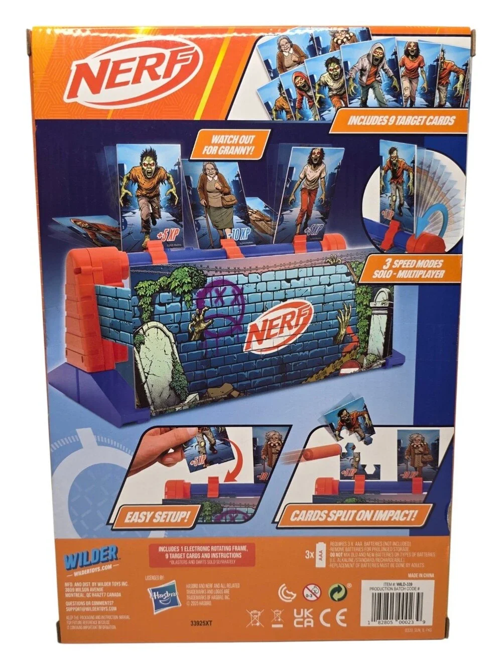 Nerf Zombie Spin Strike Electronic Rotating Target Game